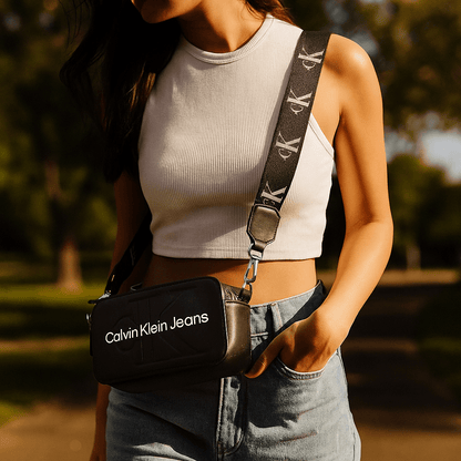 Brendirana Crossbody Torbica – – Crna – slika 11