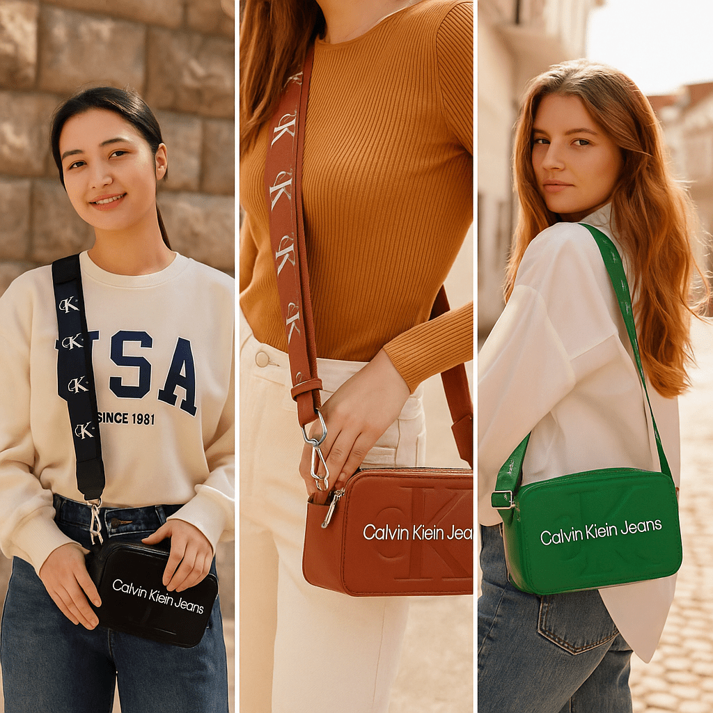 Brendirana Crossbody Torbica – – Crna – slika 8