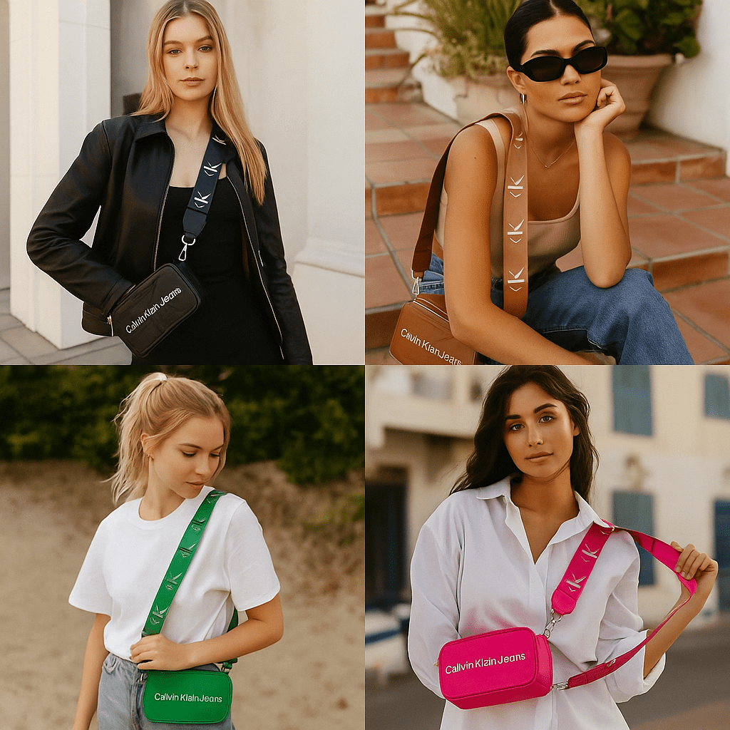 Brendirana Crossbody Torbica – – Crna – slika 7