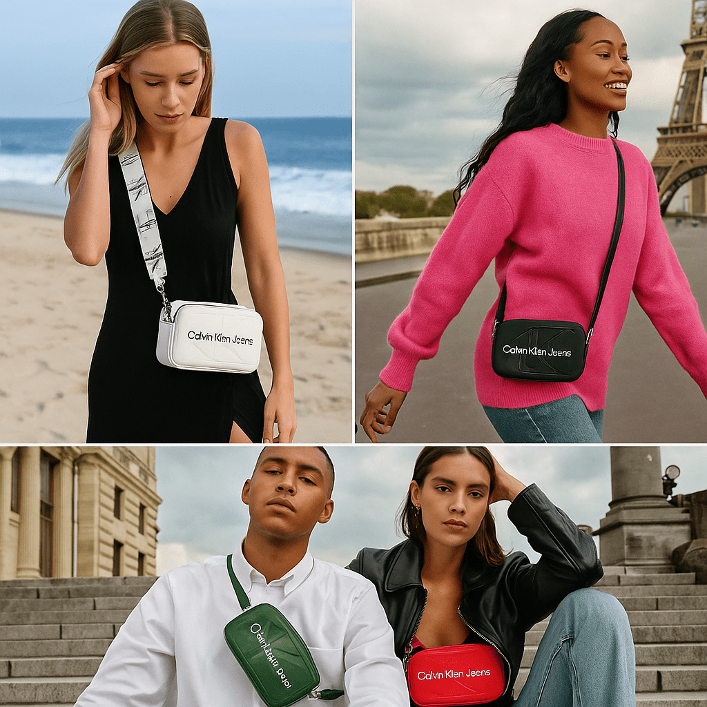 Brendirana Crossbody Torbica – – Crna – slika 12