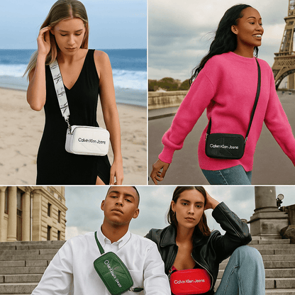 Brendirana Crossbody Torbica – – Crna – slika 12