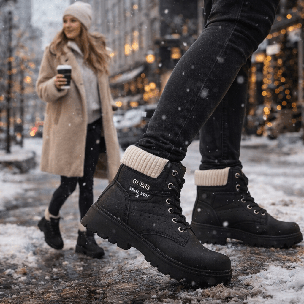 Brendirane Ženske Zimske Čizme – – Crna 37 – slika 2