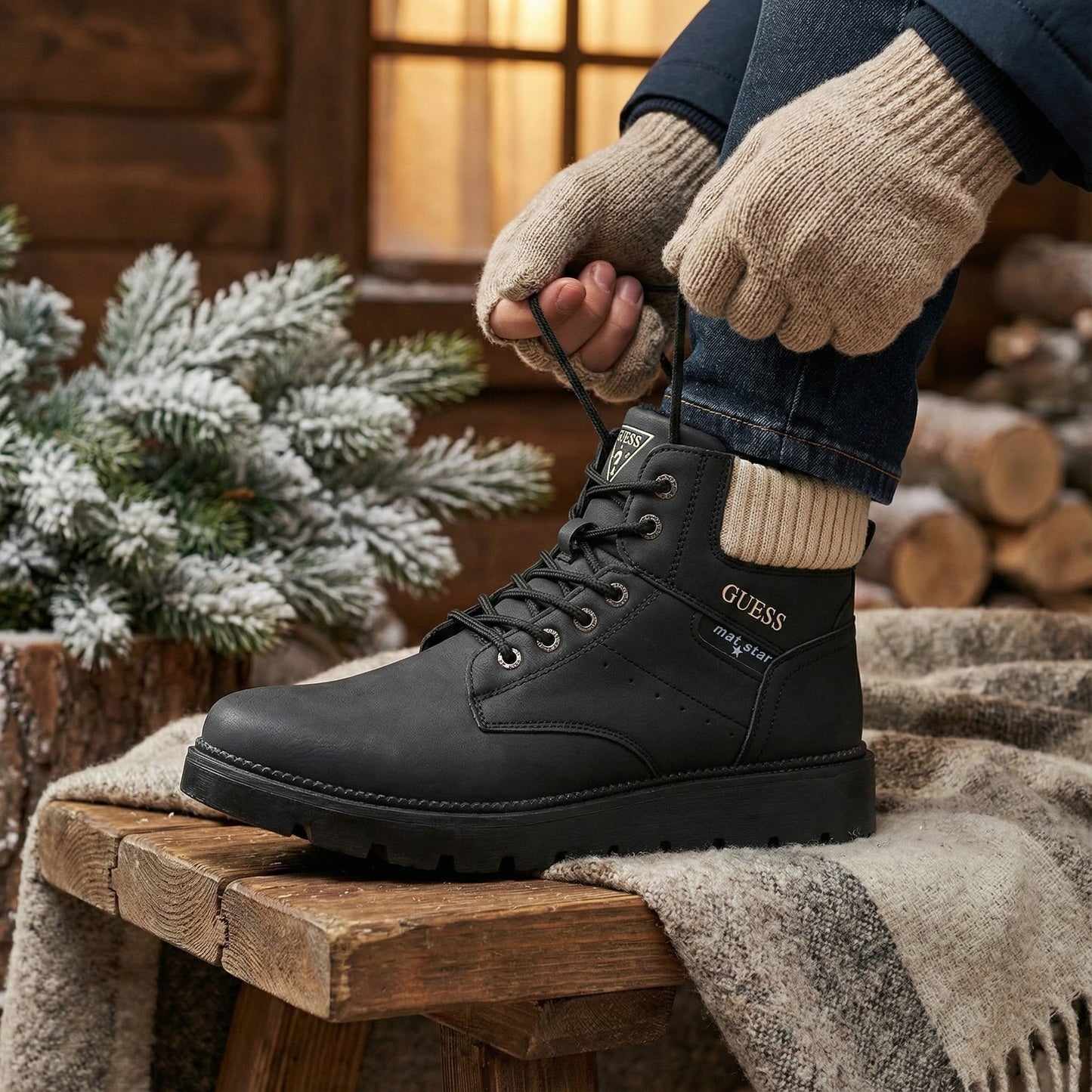 Brendirane Ženske Zimske Čizme – – Crna 37 – slika 6