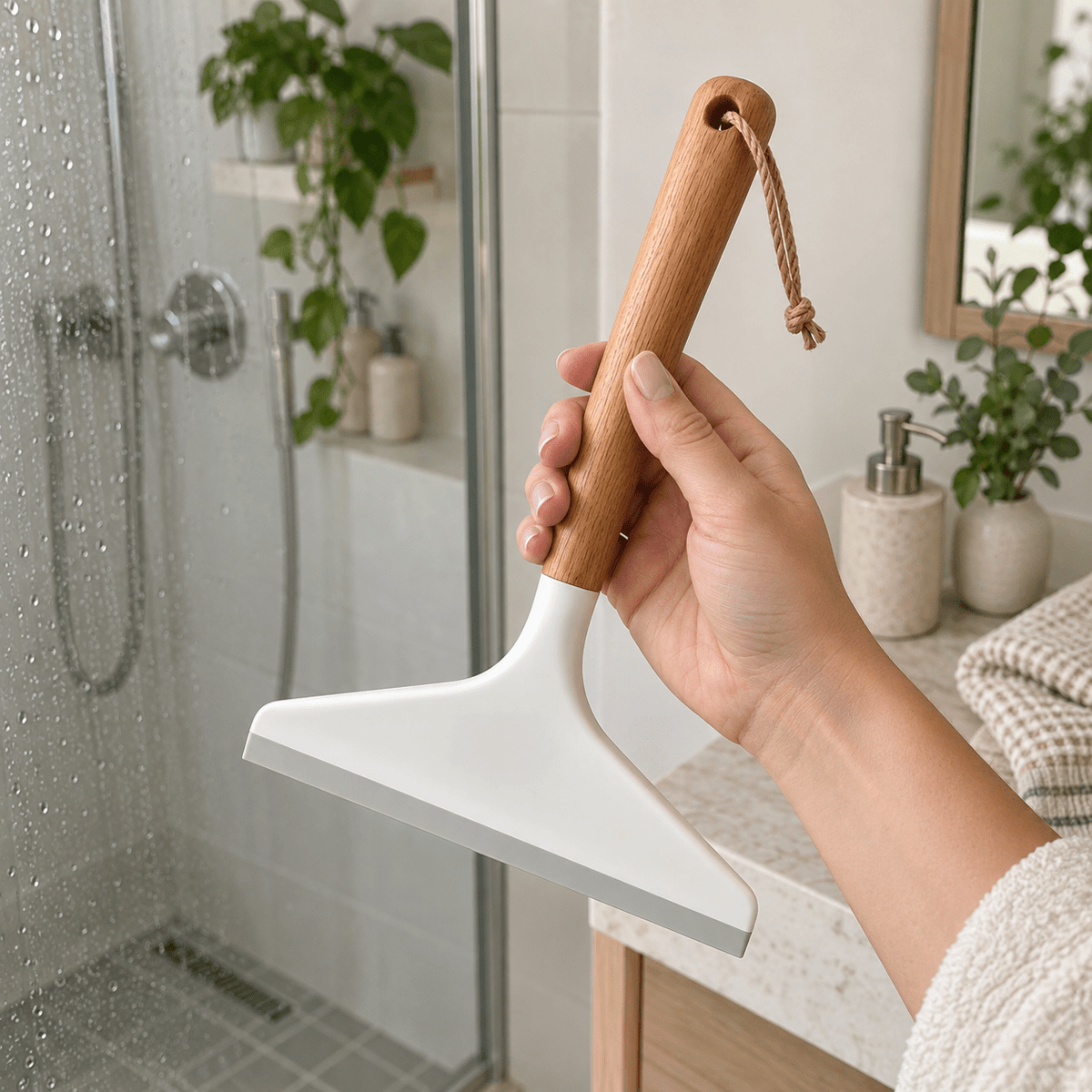 Brisač za staklo s drvenom drškom 8576L – Brisači za staklo – – slika 3