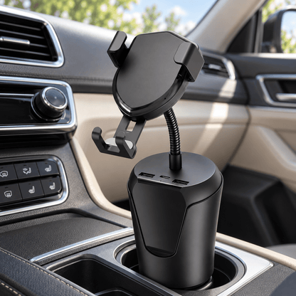 BX8 auto držač za telefon s bežičnim punjenjem – Auto držači BX8 s priključcima – – slika 2