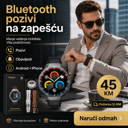 C15 Pro Pametni Sat s Dva Remena – – – slika 4