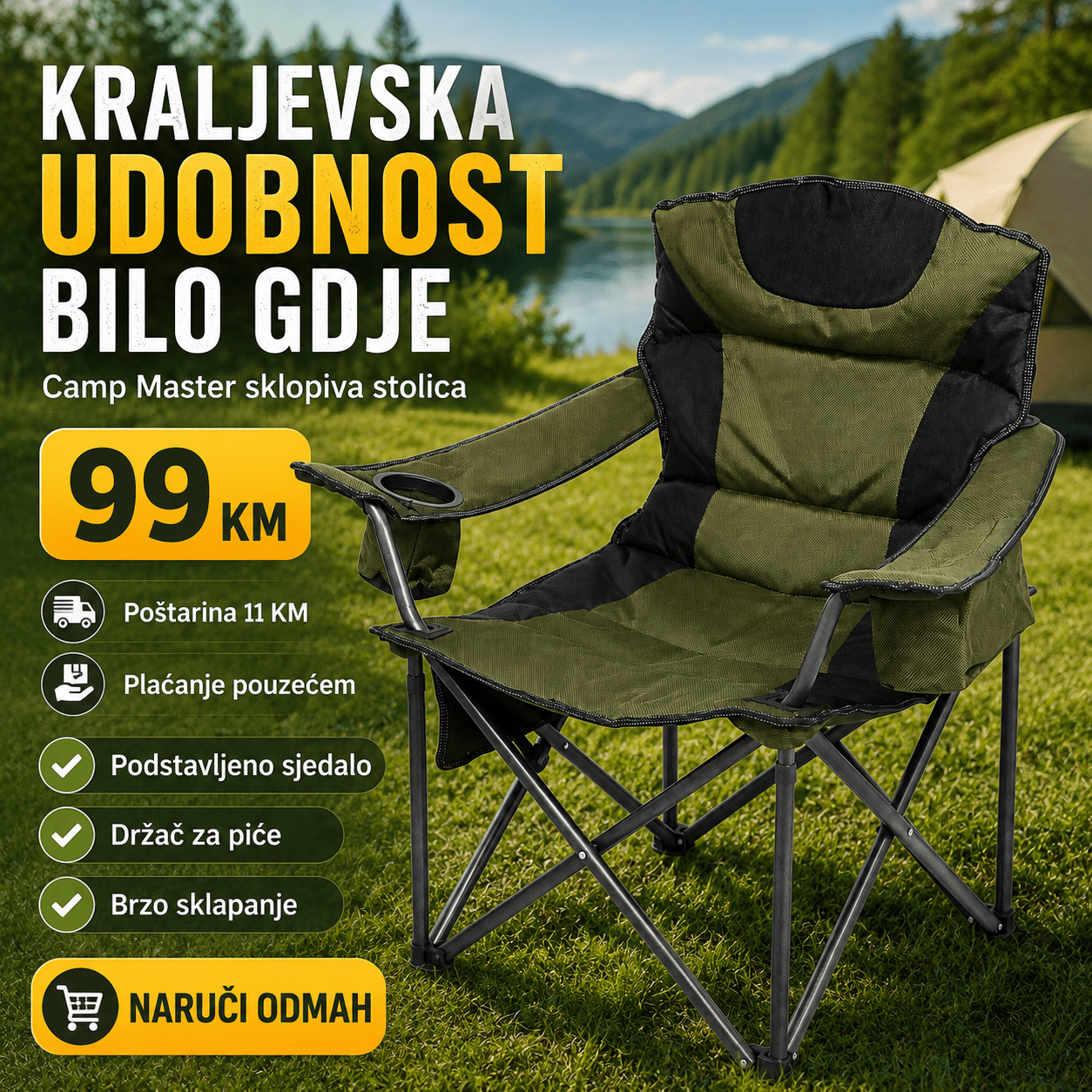 Camp Master Sklopiva Stolica – – – slika 1
