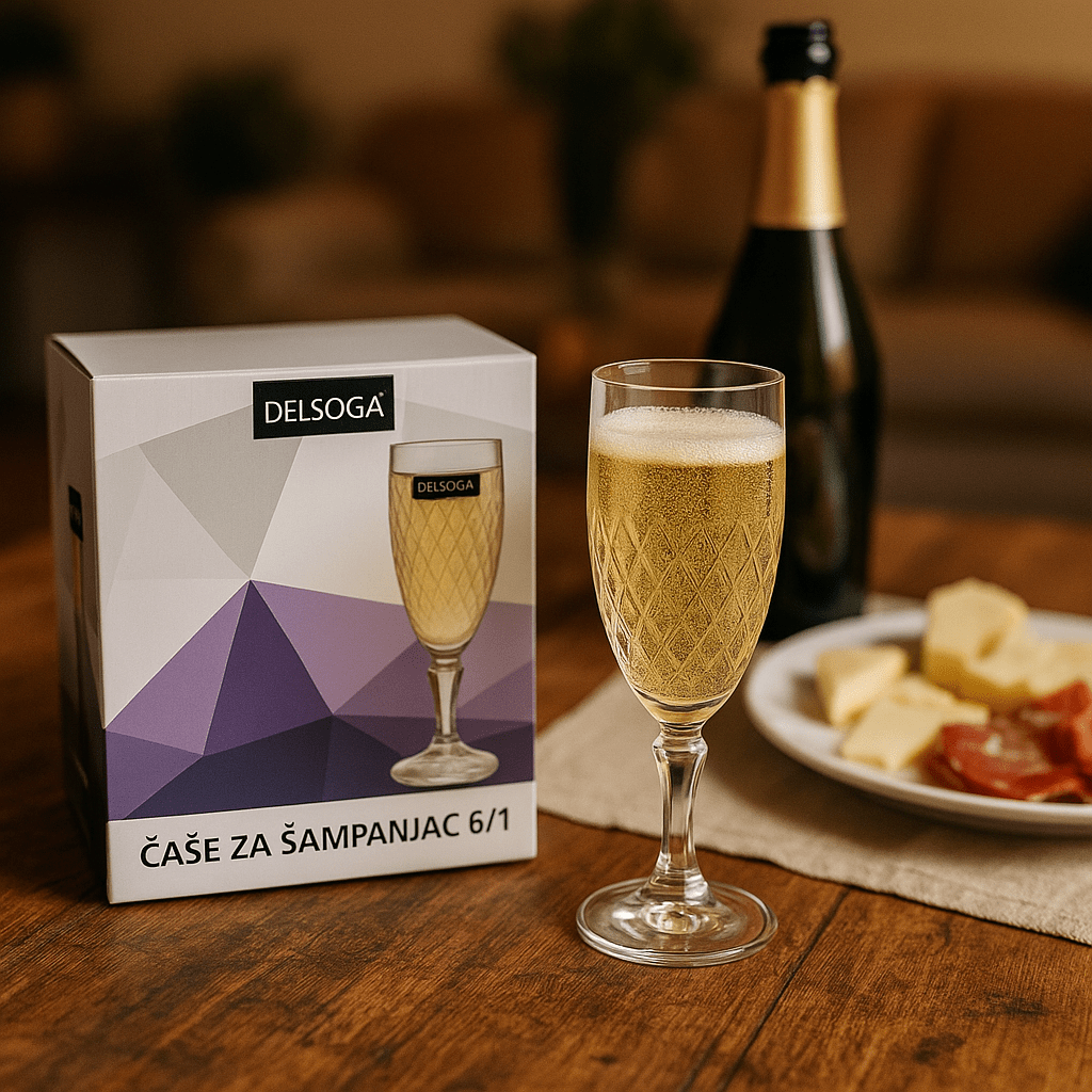 Čaše za šampanjac 6/1 – – – slika 1