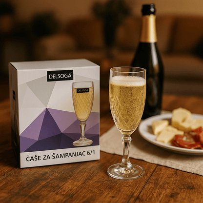 Čaše za šampanjac 6/1 – – – slika 1