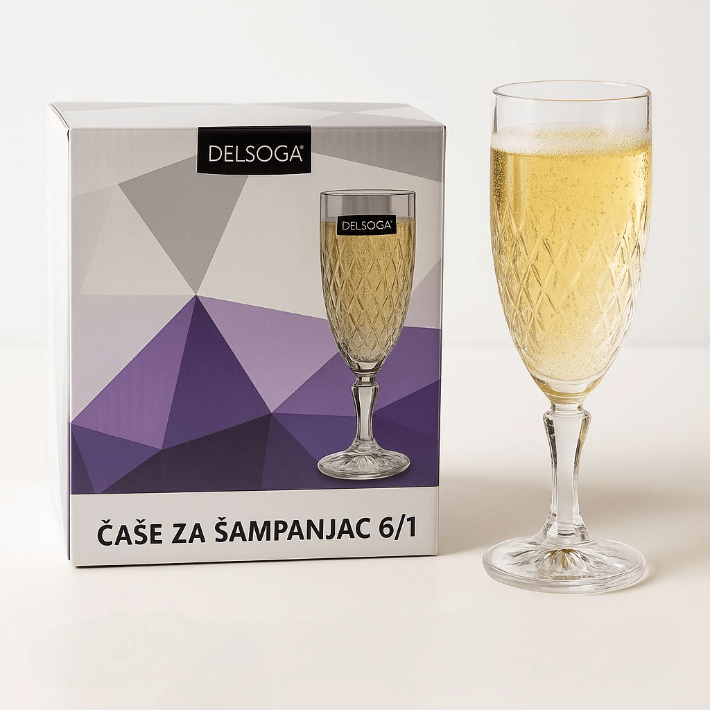 Čaše za šampanjac 6/1 - SAMO KLIKNI