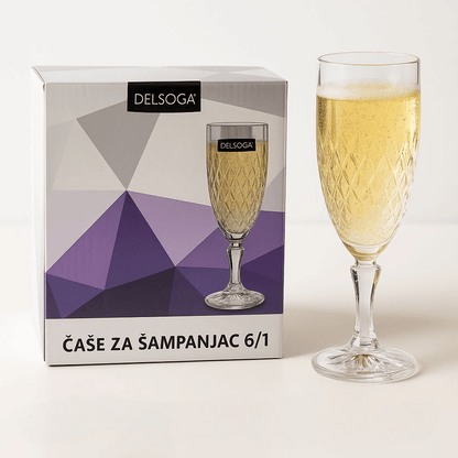 Čaše za šampanjac 6/1 – – – slika 4