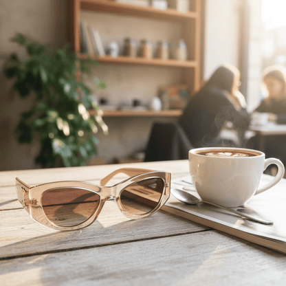 Cat - Eye Sunčane Naočale – Naočale – Univerzalna Prozirna Smeđa – slika 4
