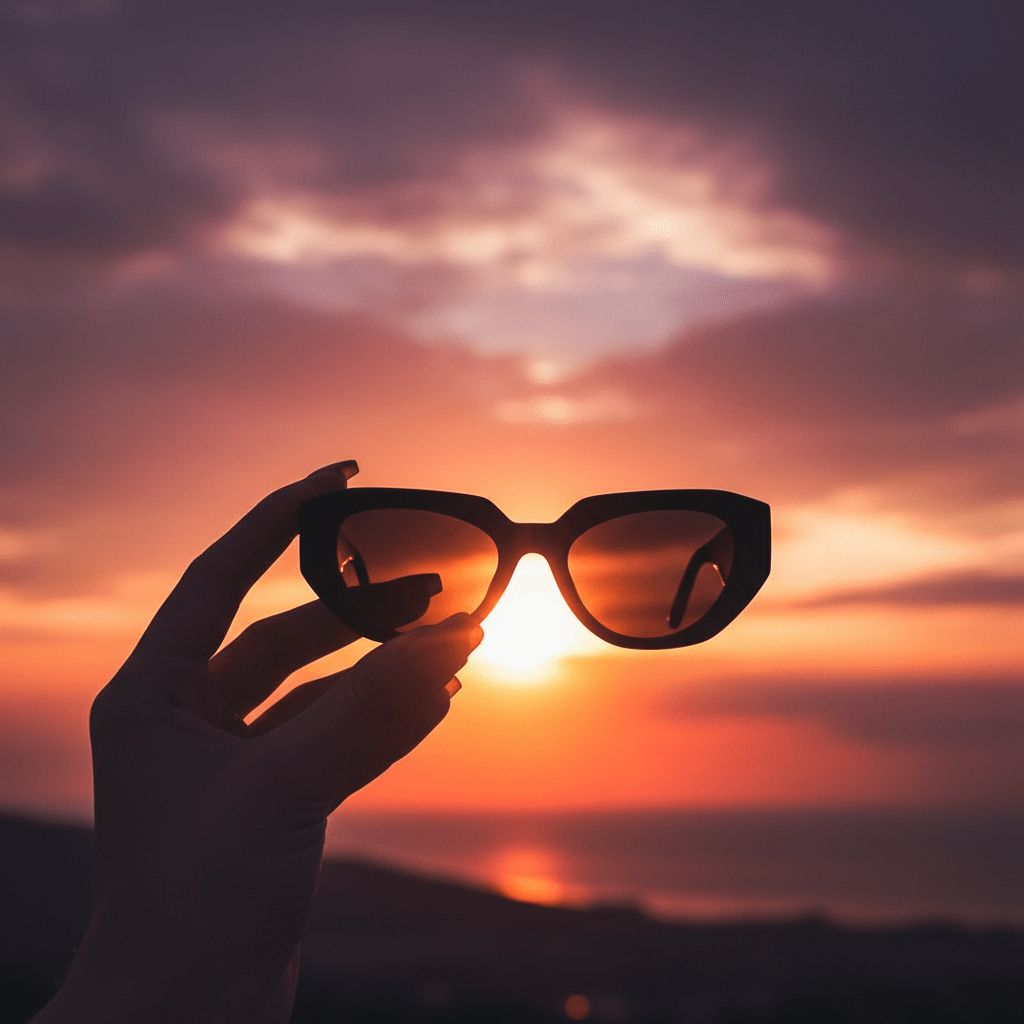 Crne Cat - Eye Sunčane Naočale – Sunčane naočale – Univerzalna – slika 5