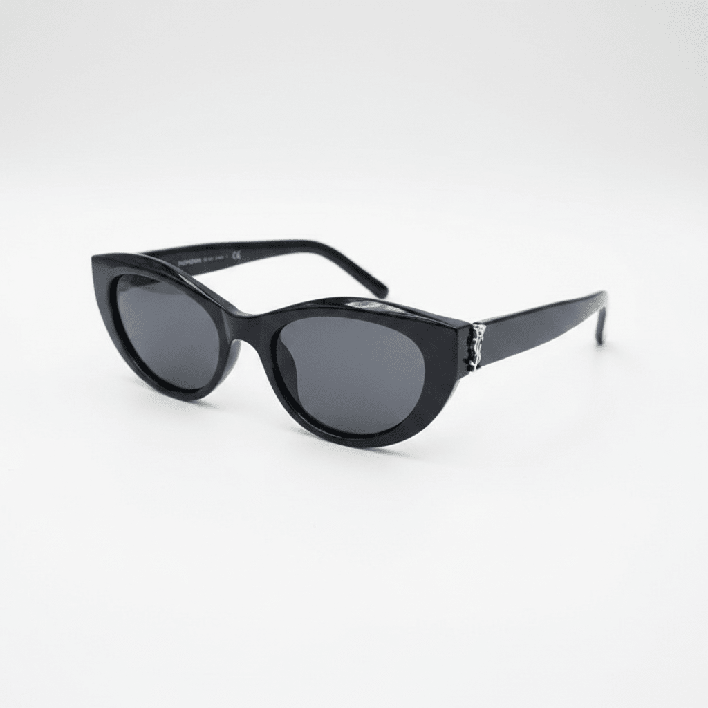 Crne Cat - Eye Sunčane Naočale – Sunčane Naočale – Crna Univerzalna – slika 1