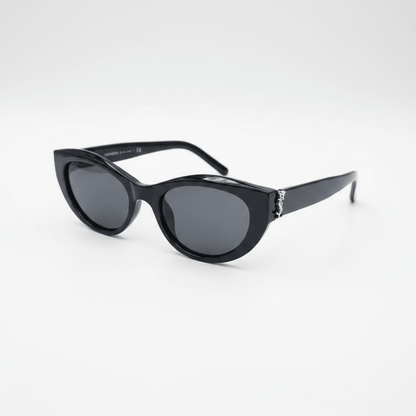 Crne Cat - Eye Sunčane Naočale – Sunčane Naočale – Crna Univerzalna – slika 1