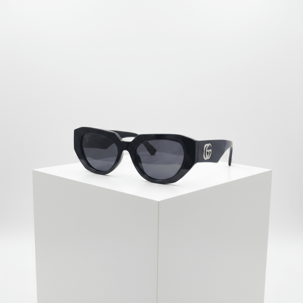 Crne Cat - Eye Sunčane Naočale – Sunčane naočale – Univerzalna – slika 1