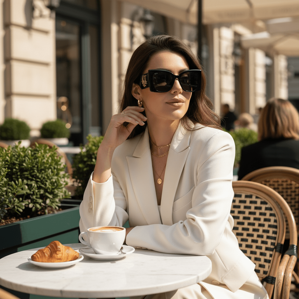 Crne Sunčane Naočale – Naočale za sunce – Crna – slika 2