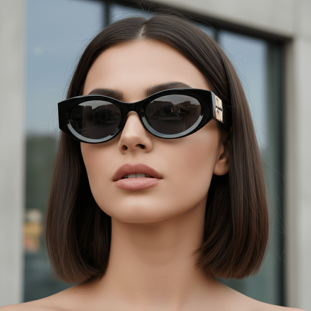 Crne Sunčane Naočale Mačkastog Stila – Sunčane Naočale – Crna – slika 6