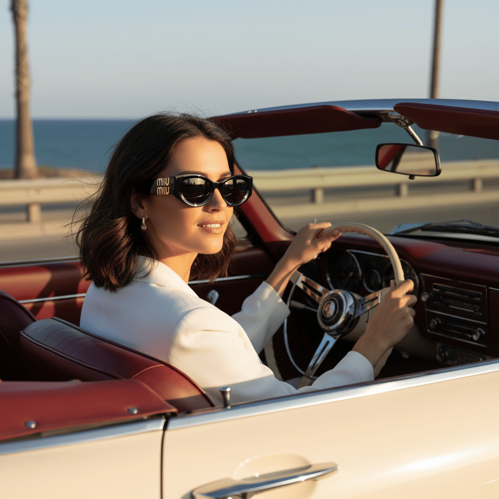 Crne Sunčane Naočale Mačkastog Stila – Sunčane Naočale – Crna – slika 4