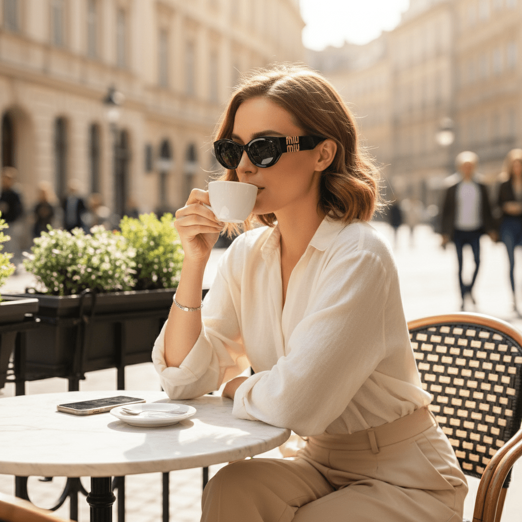 Crne Sunčane Naočale Mačkastog Stila – Sunčane Naočale – Crna – slika 2