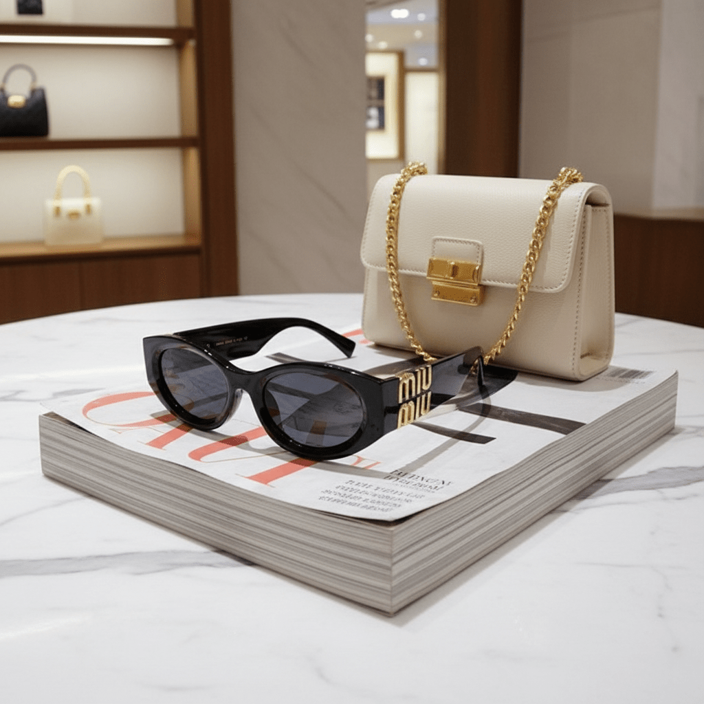 Crne Sunčane Naočale Mačkastog Stila – Sunčane Naočale – Crna – slika 3