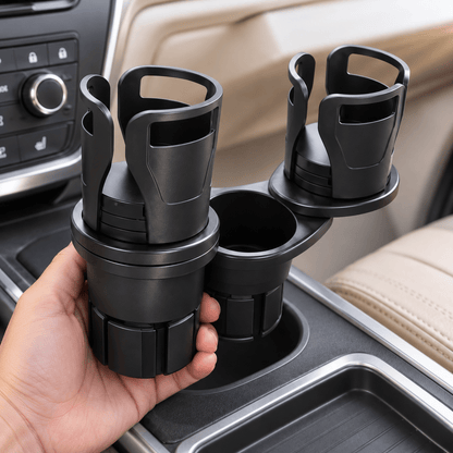 Crni auto držač za čaše s tri mjesta – Auto držači za tri čaše – – slika 3