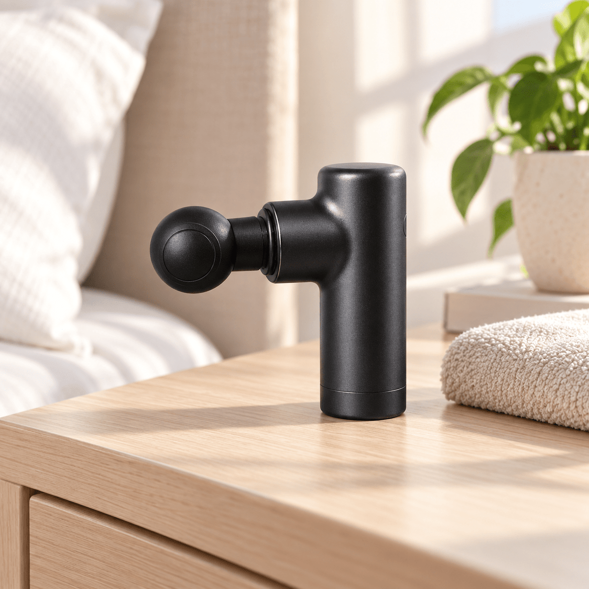 Crni mini masažni pištolj s okruglom glavom – 9,5 cm – Mini masažni pištolji 9,5 cm – – slika 2