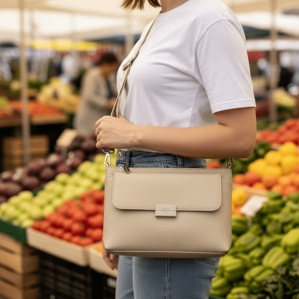 Crossbody Torba za Žene – – Bež – slika 7