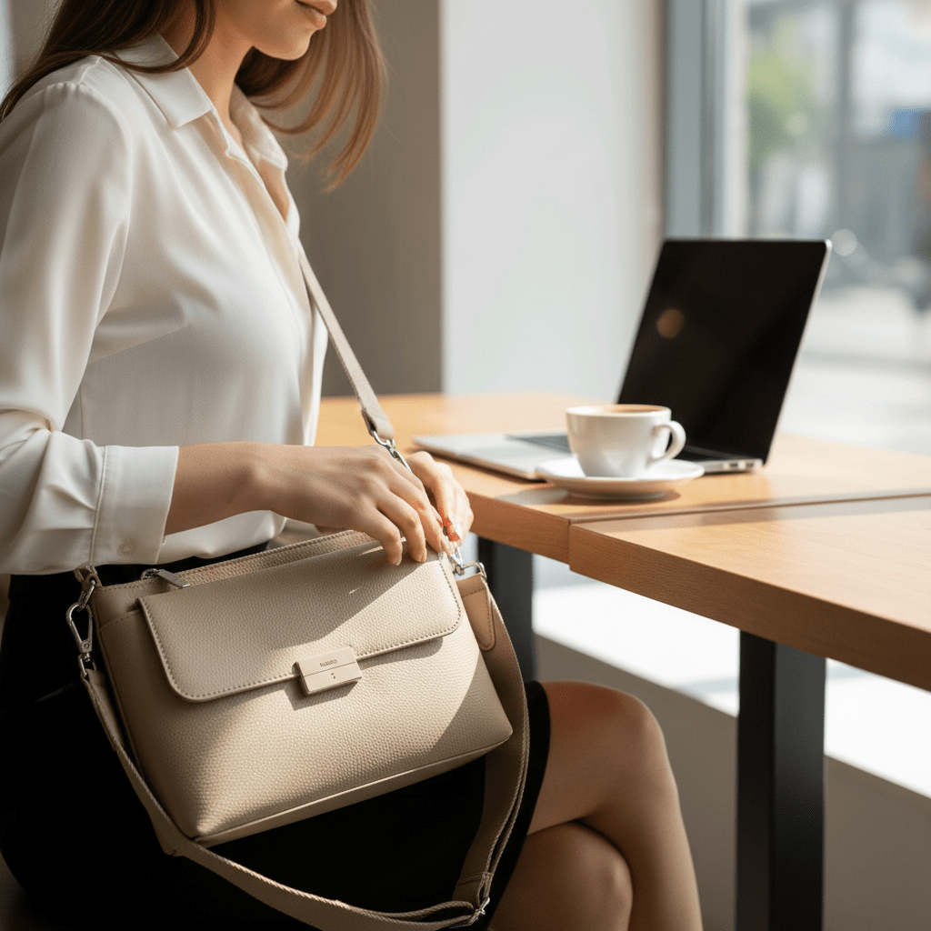 Crossbody Torba za Žene – – Bež – slika 6