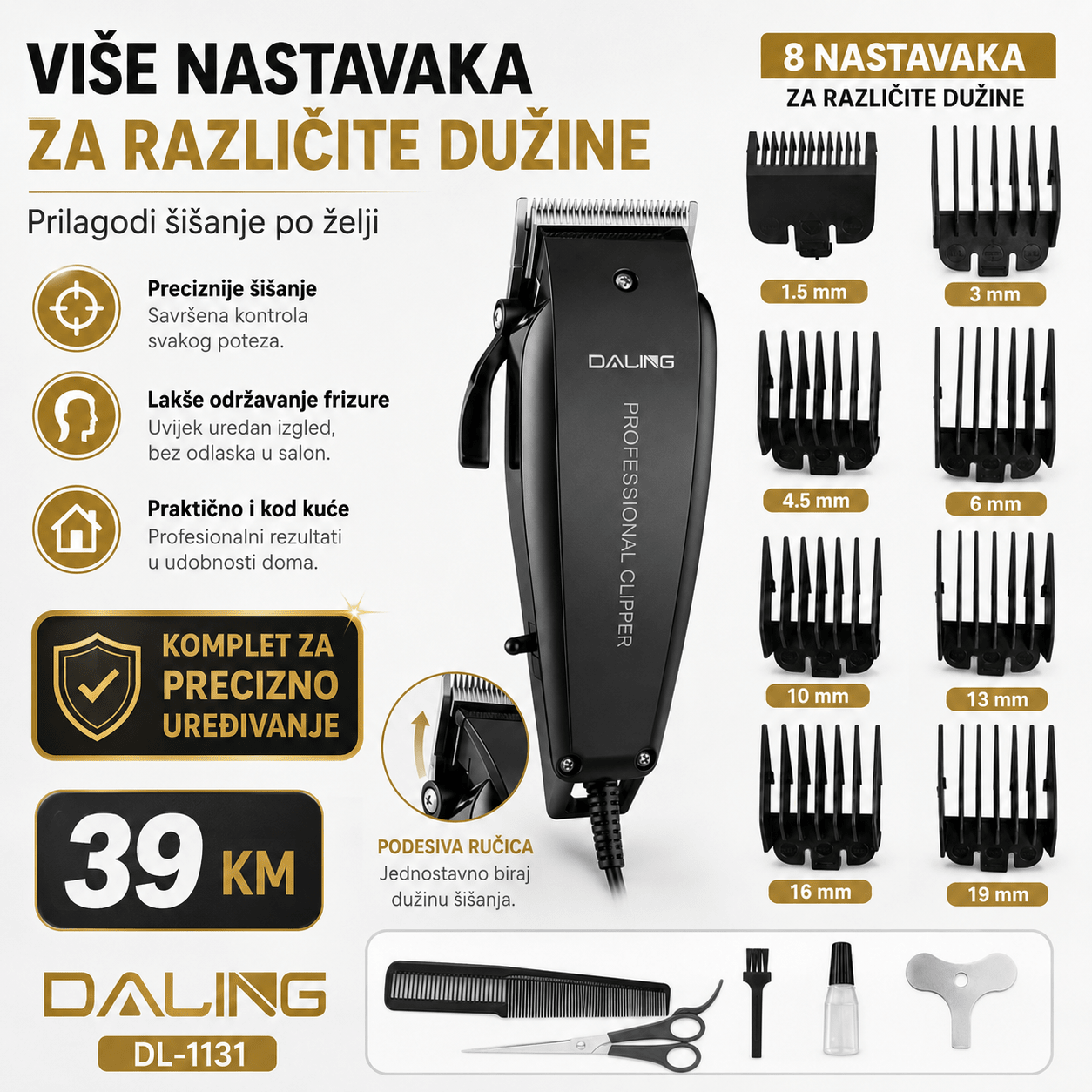 DALING Mašinica za Šišanje – – – slika 2