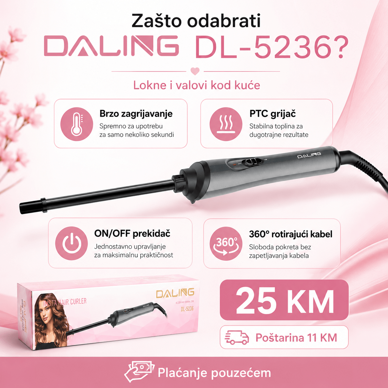 DALING Uvijač za Kosu – – – slika 7