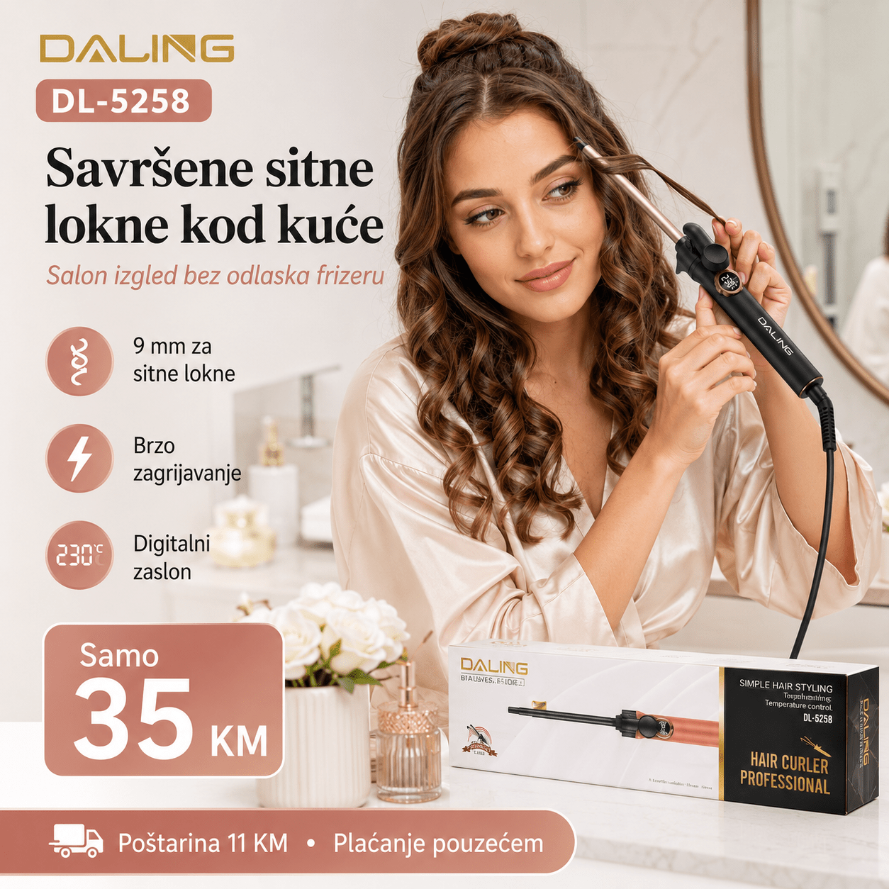 DALING Uvijač za Kosu – – – slika 4