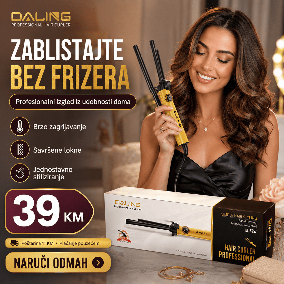 DALING Uvijač za Kosu – – – slika 6