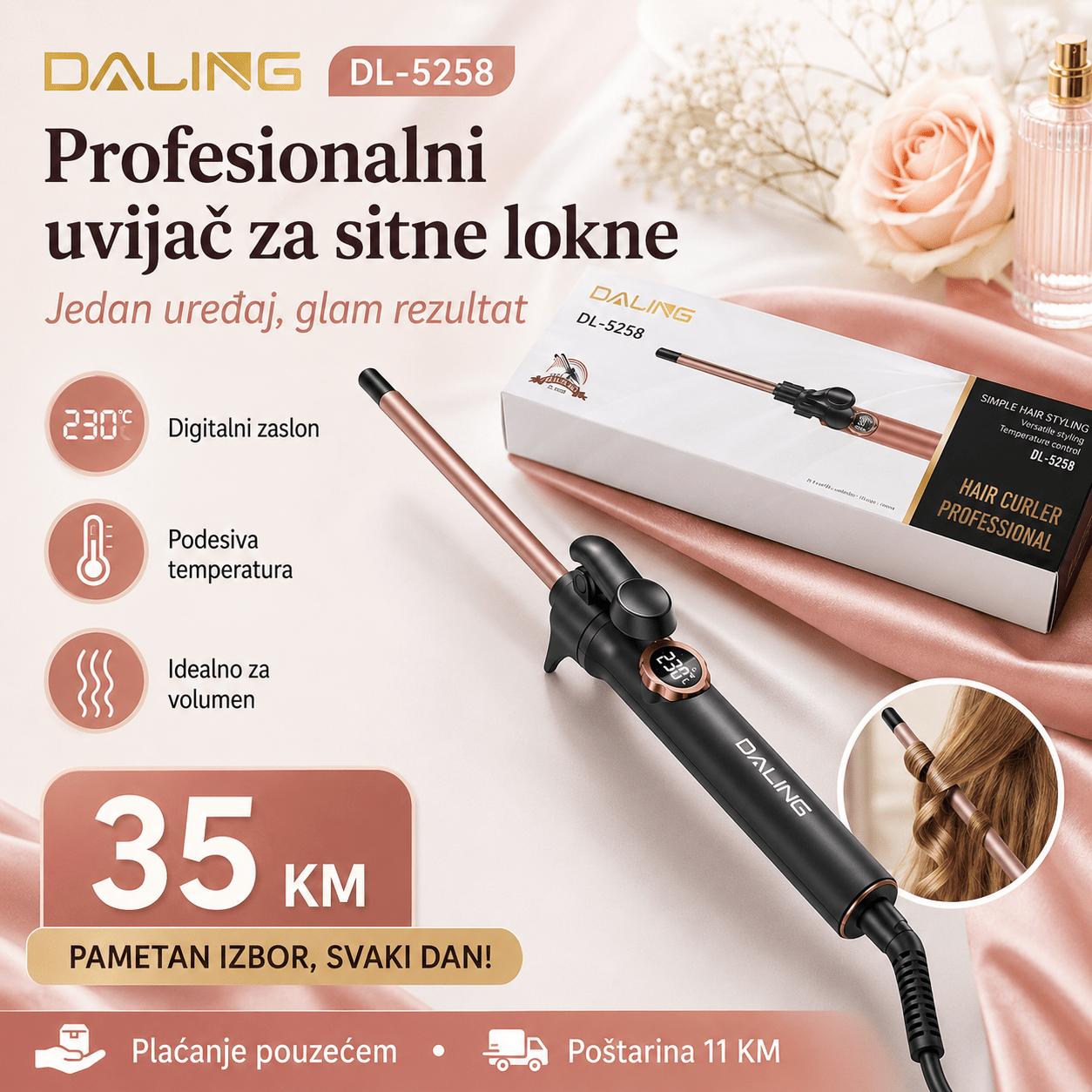 DALING Uvijač za Kosu – – – slika 5