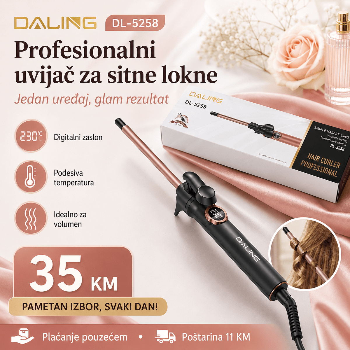 DALING Uvijač za Kosu – – – slika 5