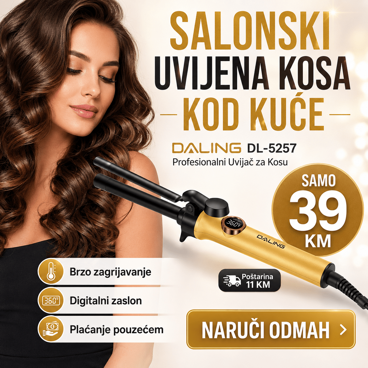 DALING Uvijač za Kosu – – – slika 3