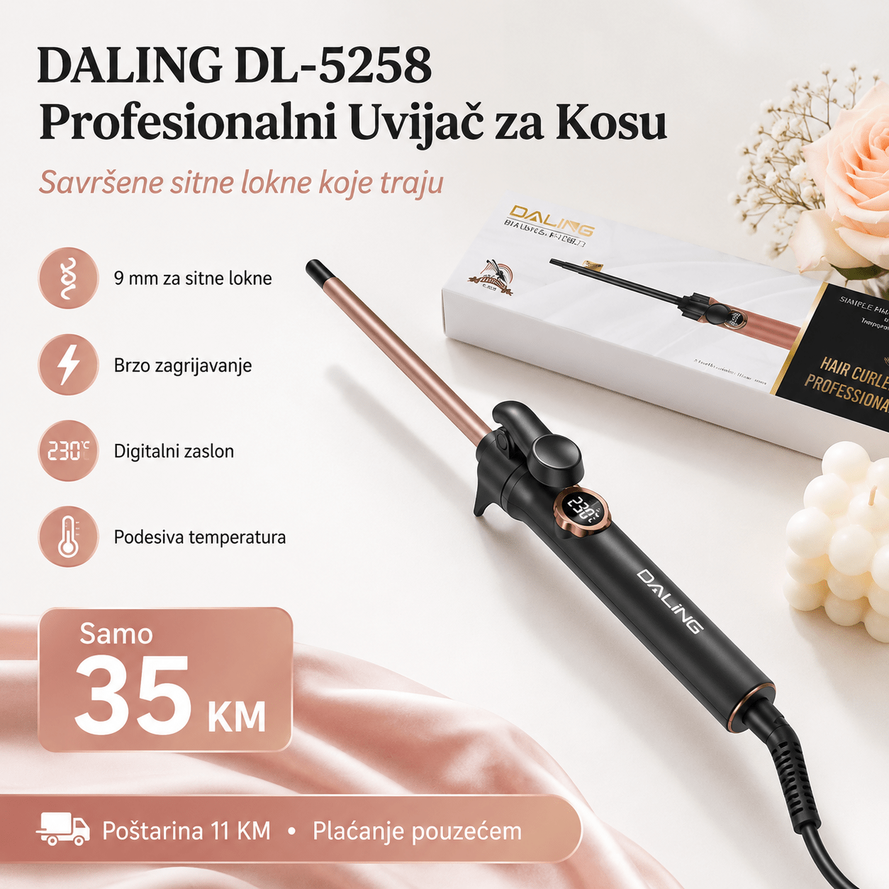 DALING Uvijač za Kosu – – – slika 2