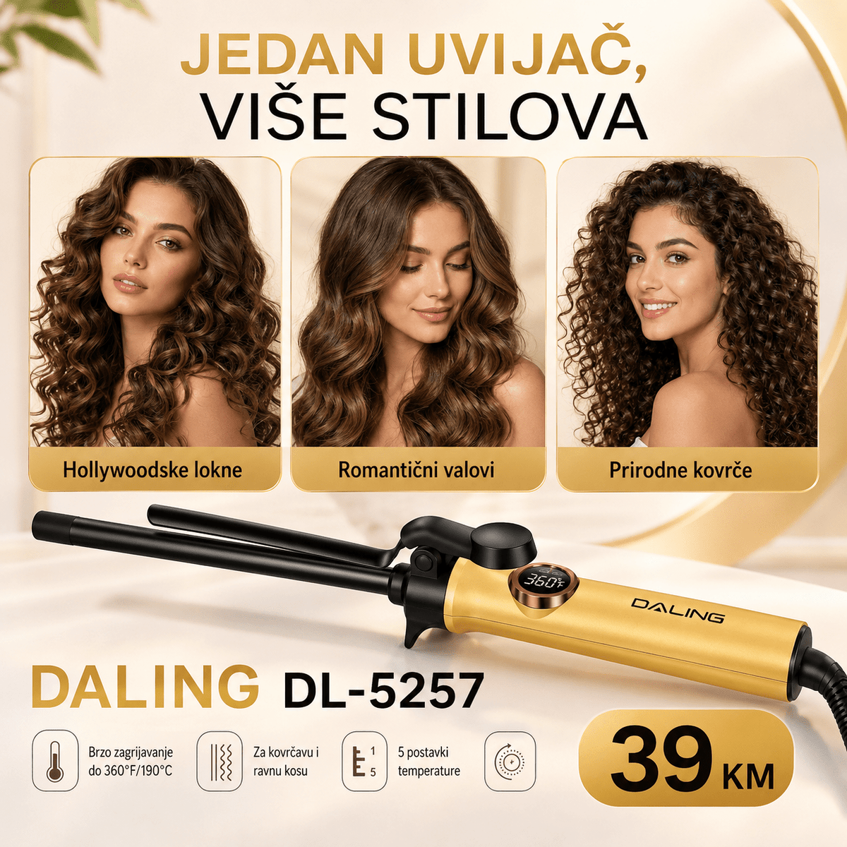 DALING Uvijač za Kosu – – – slika 7
