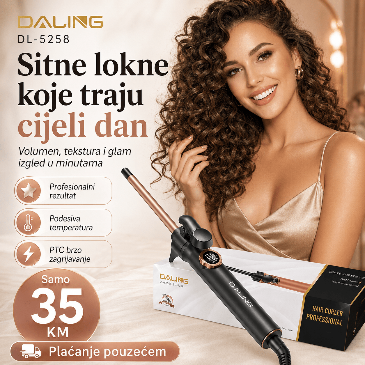 DALING Uvijač za Kosu – – – slika 6