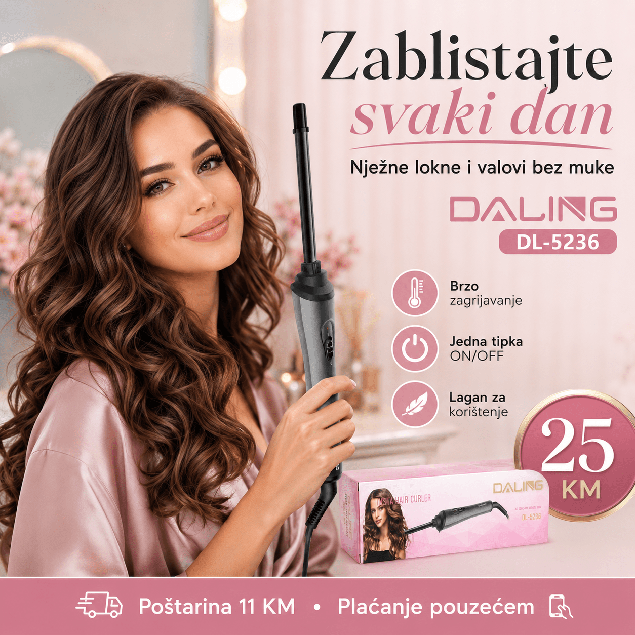 DALING Uvijač za Kosu – – – slika 4