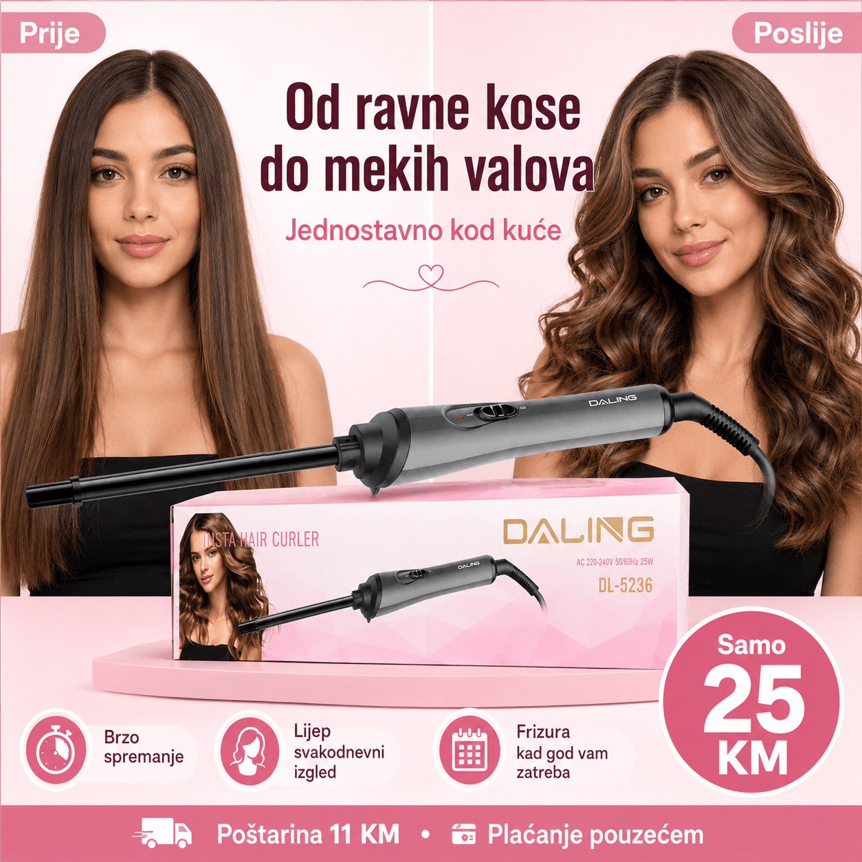 DALING Uvijač za Kosu – – – slika 3