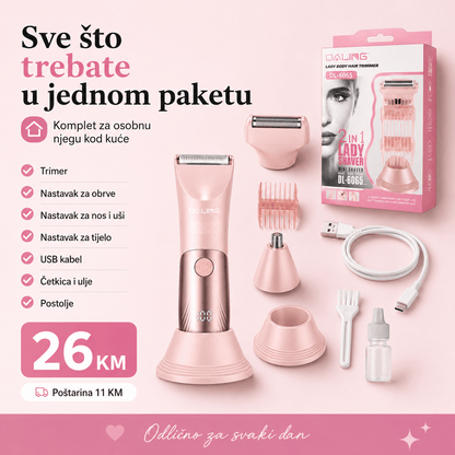 DALING Ženski Trimer i Brijač za Tijelo – – – slika 4