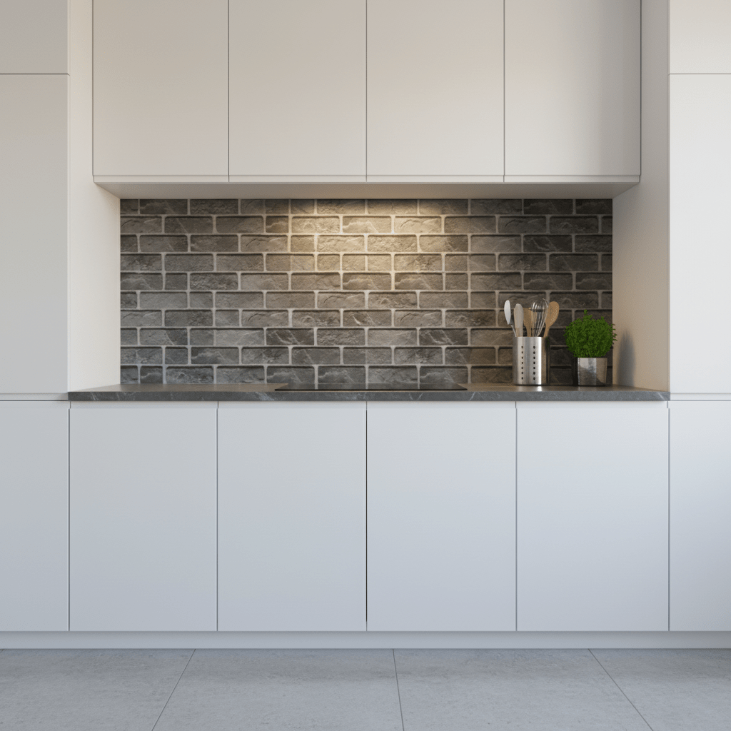 Dekorativna 3D Tapeta Imitacija Cigle 60x120 cm – Tapete i Zidne Obloge – 60x120 cm – slika 3