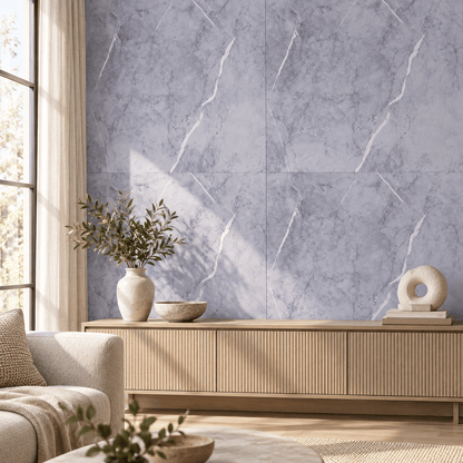Dekorativna tapeta WMB008 – ljubičasto-siva mramorna šara – 60 × 60 cm – Dekorativne tapete – – slika 2