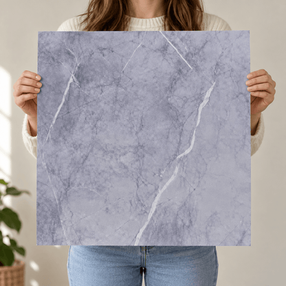 Dekorativna tapeta WMB008 – ljubičasto-siva mramorna šara – 60 × 60 cm – Dekorativne tapete – – slika 3