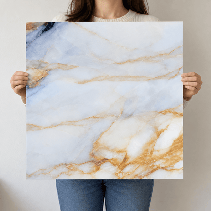 Dekorativna tapeta WMB069 – svijetla plavo-zlatna šara – 60 × 60 cm – Dekorativne tapete – – slika 3