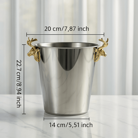 Dekorativni inox hink za led - SAMO KLIKNI