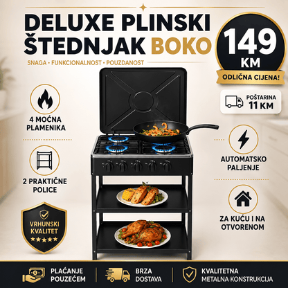 Deluxe plinski štednjak Boko – Kuhinjski Aparati – – slika 5