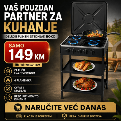 Deluxe plinski štednjak Boko – Kuhinjski Aparati – – slika 1