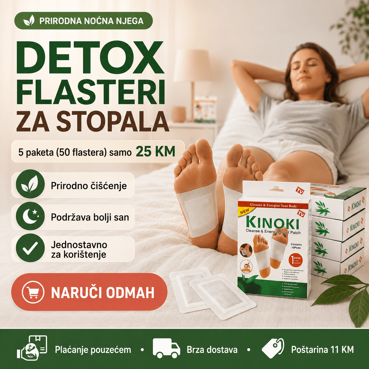 Detox Flasteri za Stopala 50 flastera – Kozmetika i Lična Njega – – slika 3